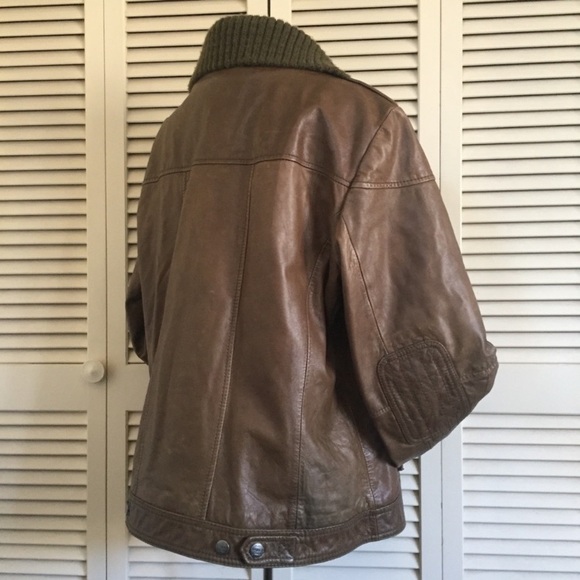 Eddie Bauer leather bomber jacket - Picture 7 of 8